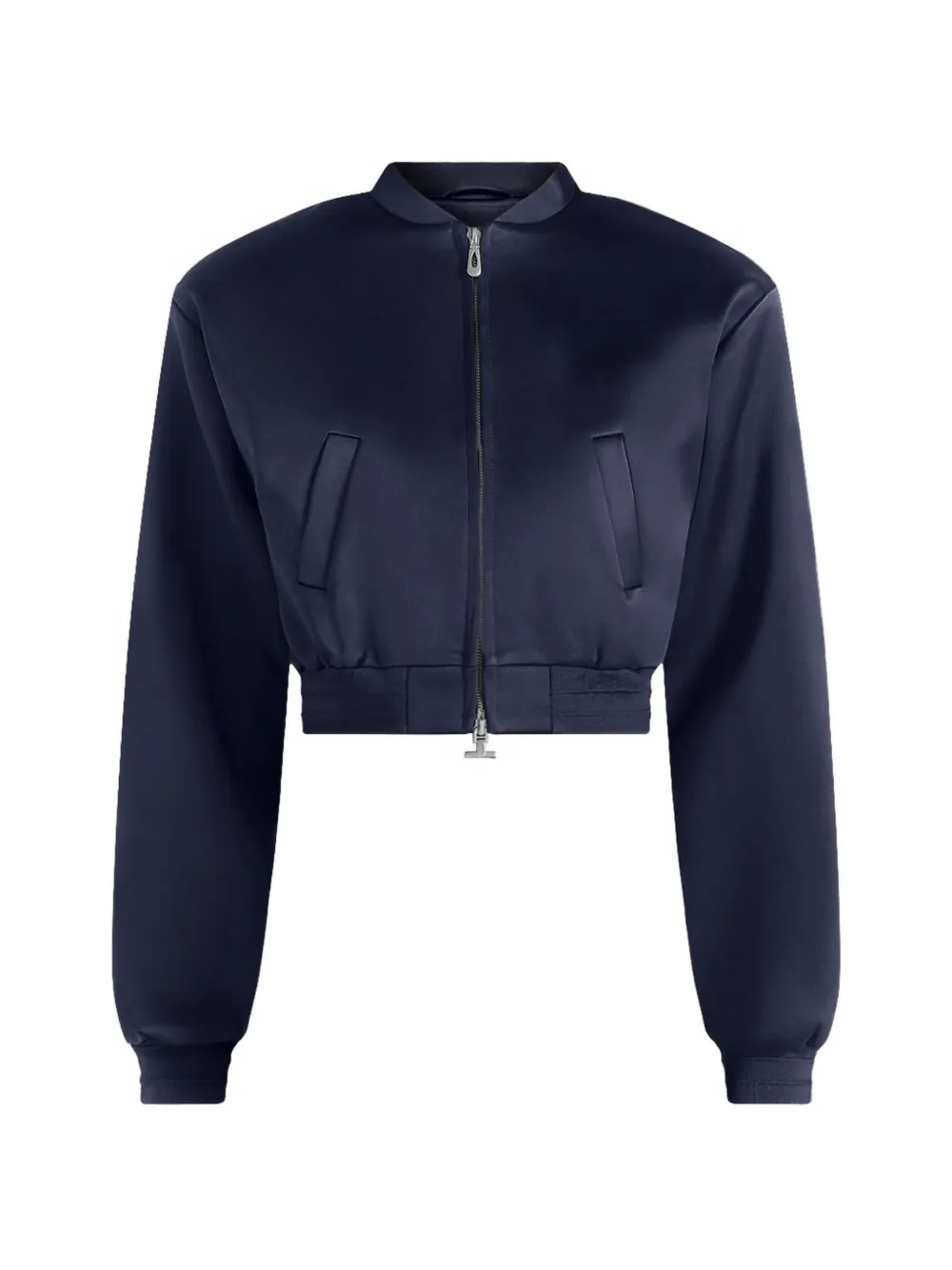 Manière De Voir Monique Bomberjacke aus Satin - Blau