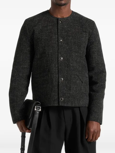 Manière De Voir Melvin textured jacket in black