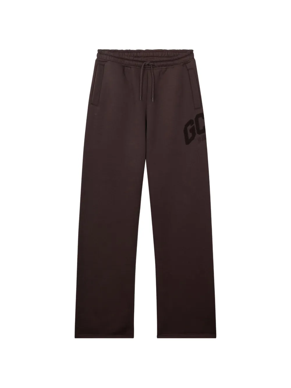 GCDS Pantaloni sportivi con coulisse e stampa logo - Marrone