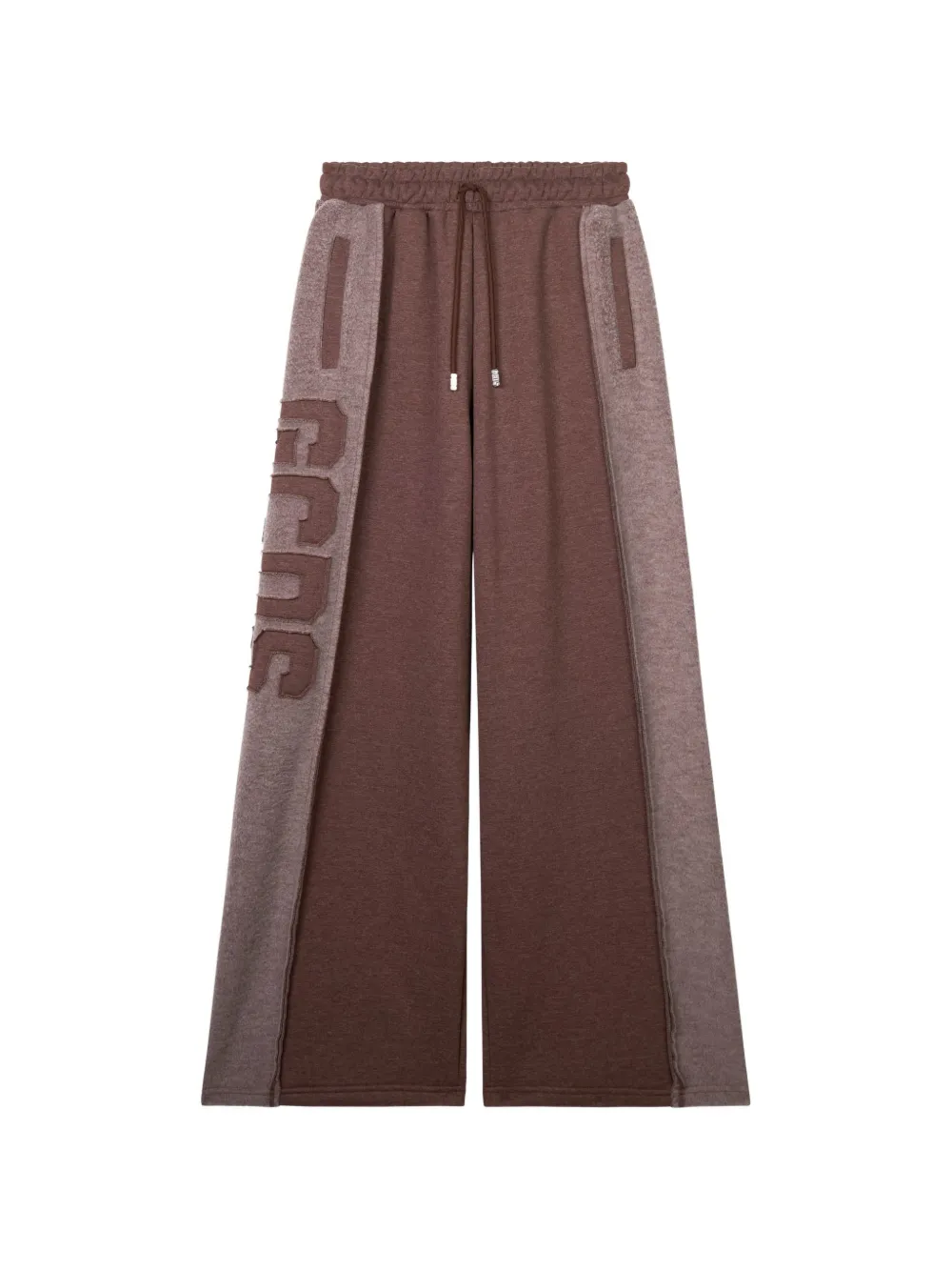 GCDS logo-patch wide-leg track pants