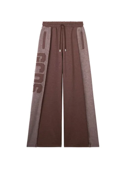 GCDS logo-patch wide-leg track pants