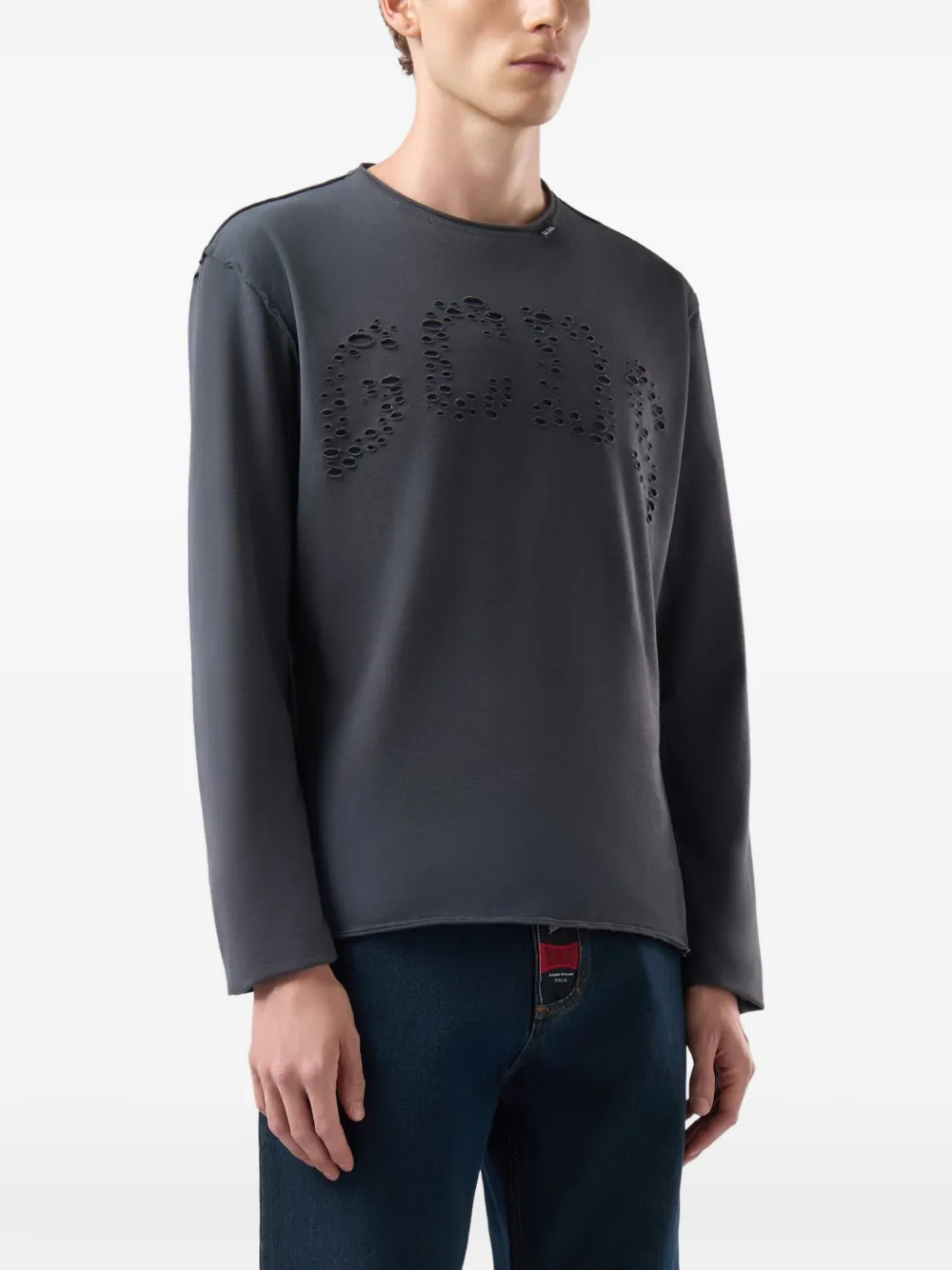 GCDS T-shirt met logo Grijs