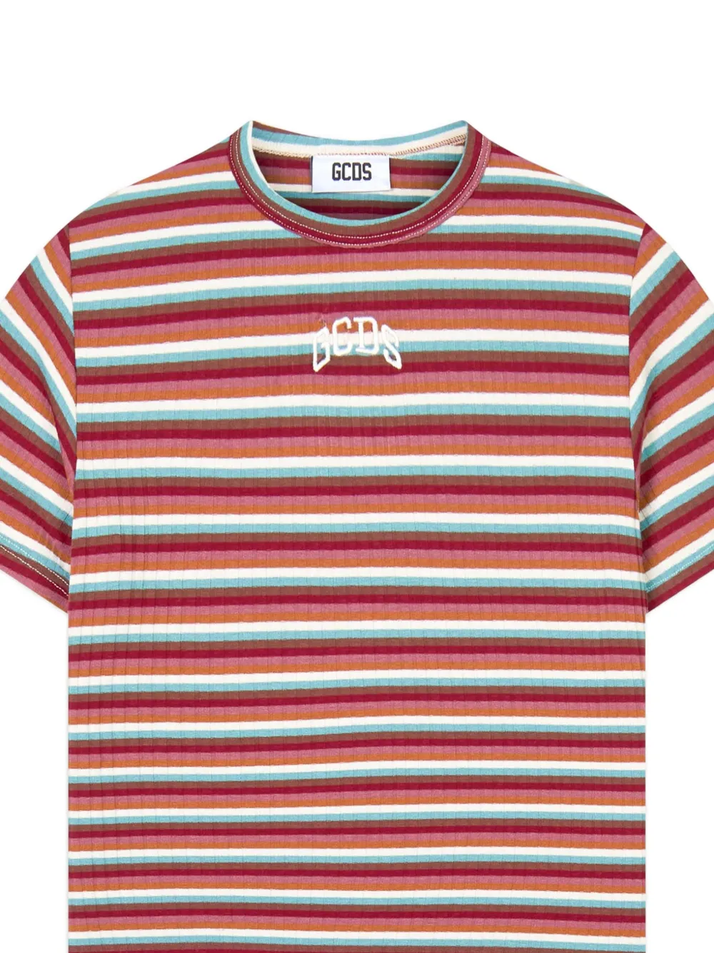 GCDS Gestreept T-shirt Rood