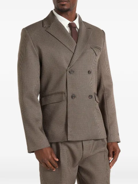 Manière De Voir blazer croisé Didier à motif pied-de-poule croisé
