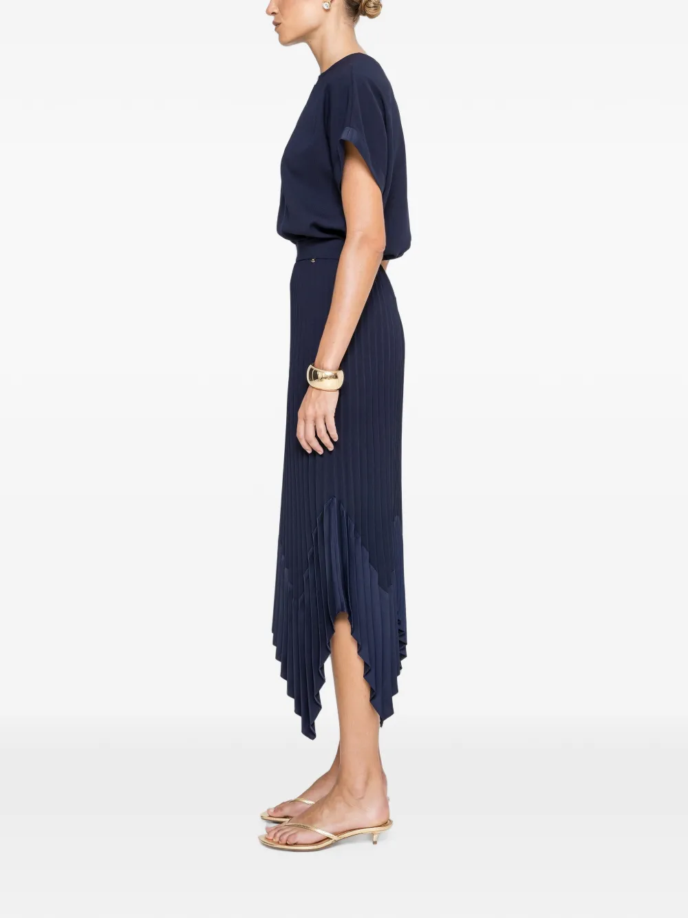 NISSA Midi-plooirok Blauw