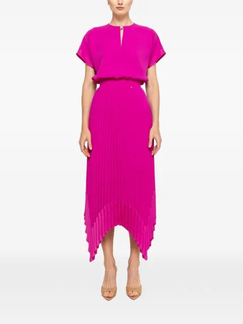 NISSA pleated midi skirt