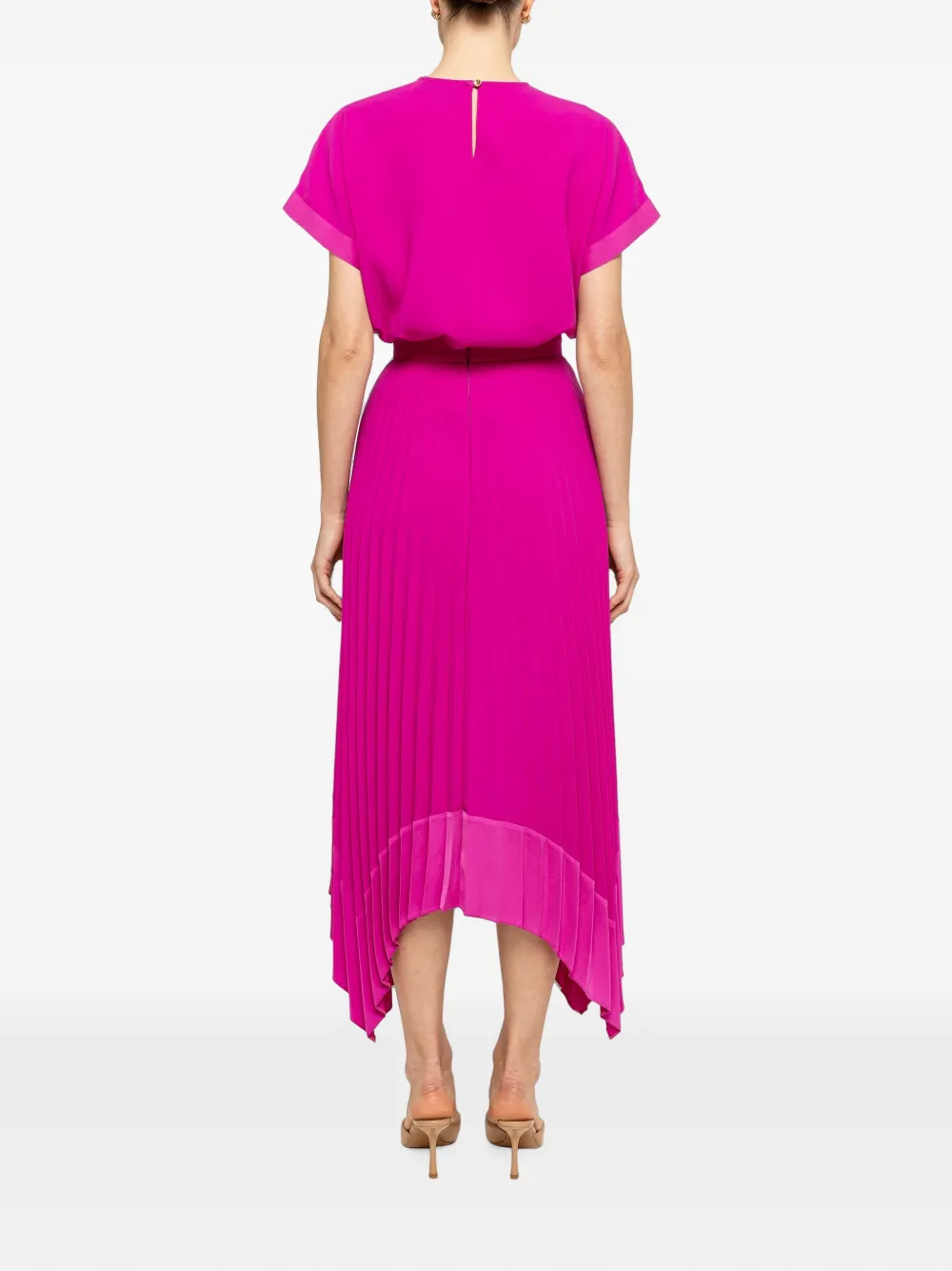 NISSA Midi-plooirok Roze