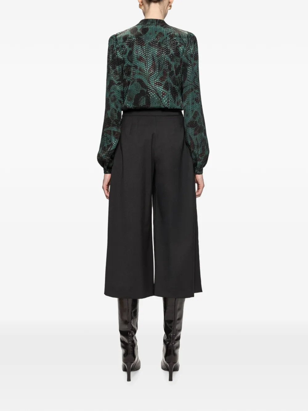 NISSA Viscose top met bloemenprint Groen