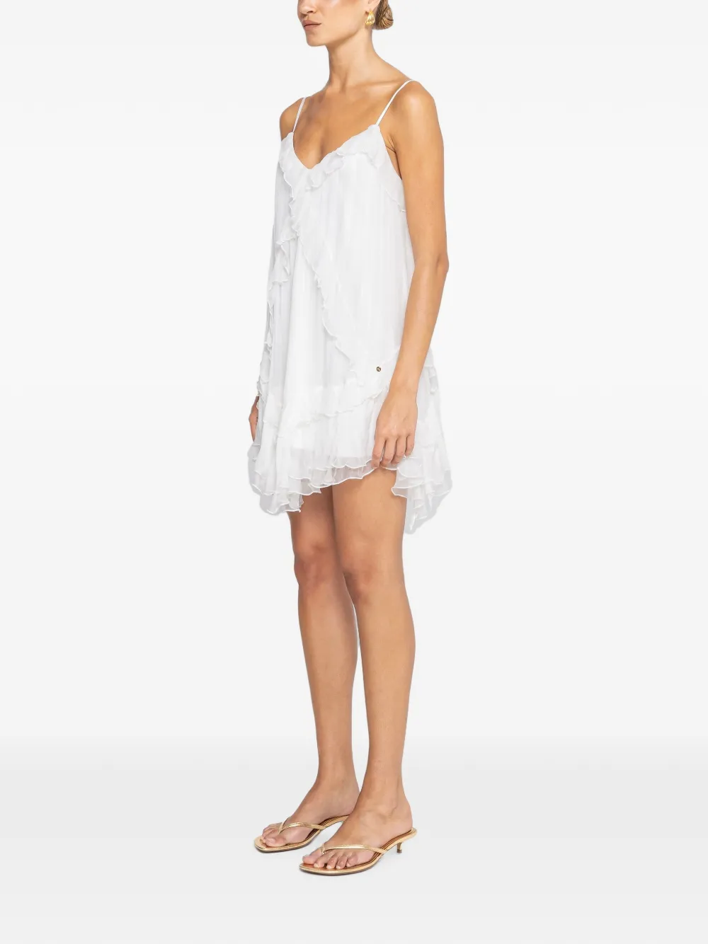 NISSA Mini-jurk met open rug Wit
