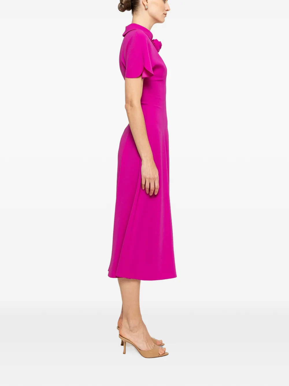 NISSA Midi-jurk met bloemdetail Roze