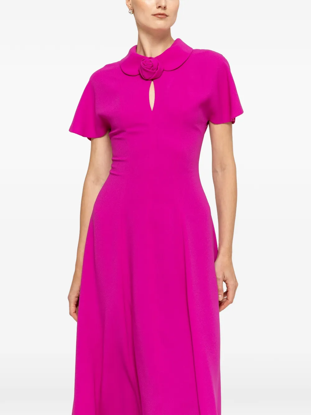 NISSA Midi-jurk met bloemdetail Roze