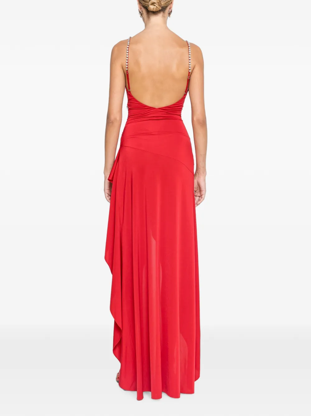 NISSA Asymmetrische maxi-jurk Rood