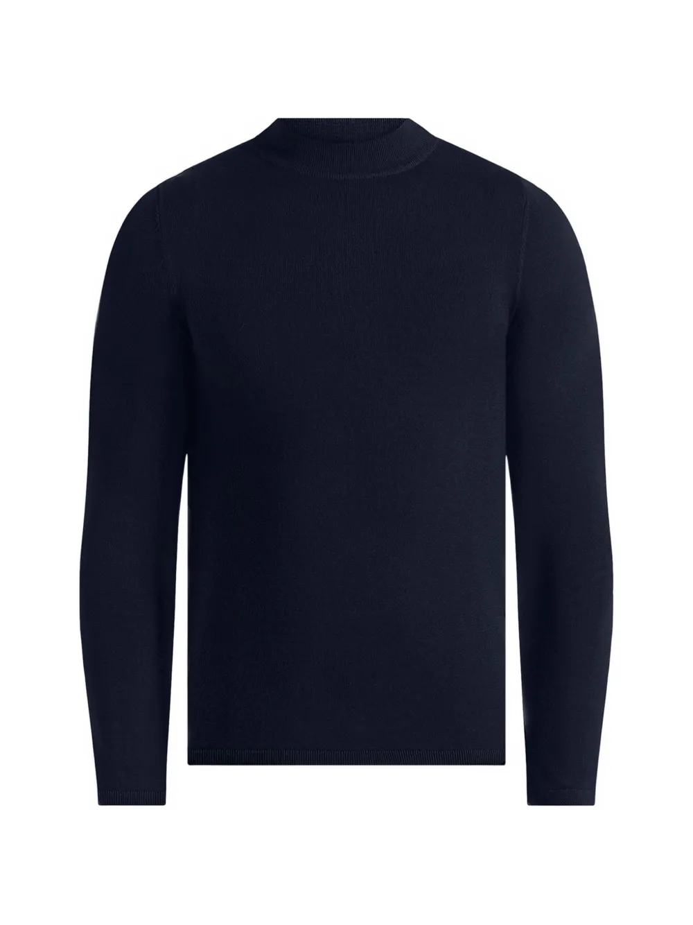 Manière De Voir KW003 marineblauer Pullover mit Stehkragen