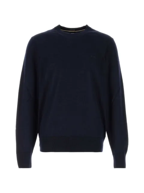 BOSS merino-wool sweater with logo embroidery