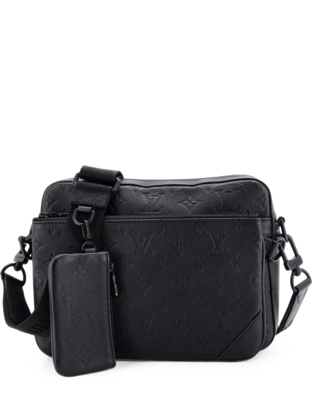 Louis Vuitton Pre-Owned Duo Monogram Shadow Umhängetasche - Schwarz