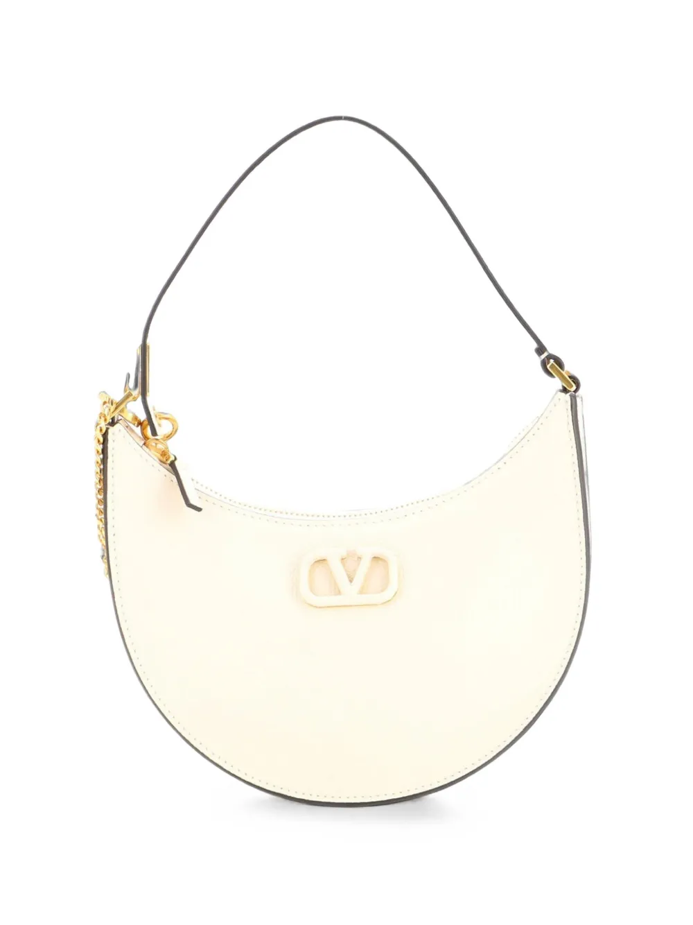 Valentino Garavani Pre-Owned VLogo Leather Mini hobo bag - Bianco