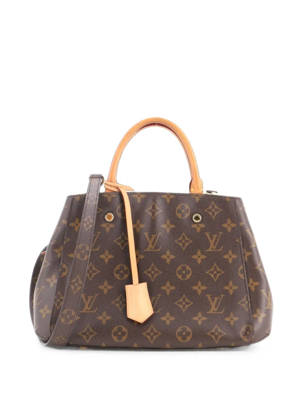 Louis Vuitton Pre-Owned Montaigne Handtasche Monogram Canvas-Umhängetasche - Braun