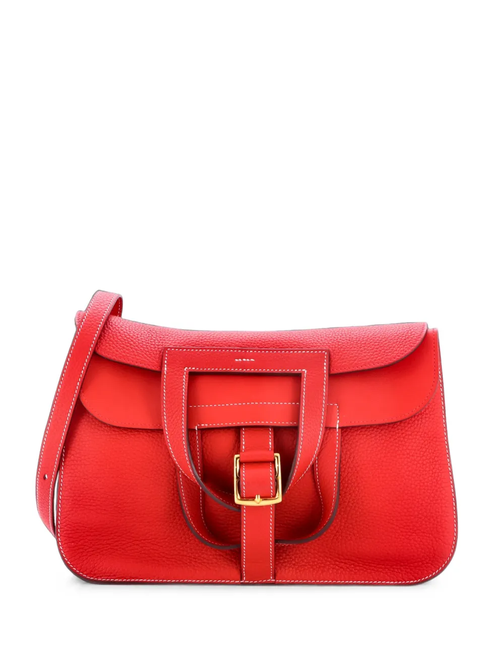 Hermès Pre-Owned Halzan Bag Clemence Schultertasche 31cm - Rot