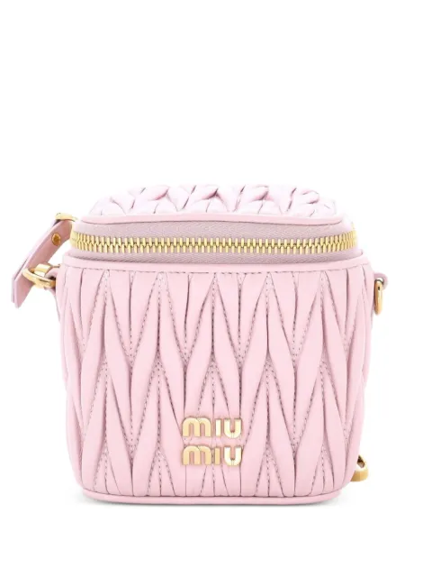 Miu Miu Pre-Owned Vanity Case Matelasse Leather Micro crossbody bag