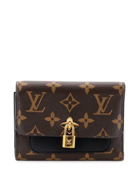 Louis Vuitton Pre-Owned Flower Wallet Monogram Canvas Compact small wallets