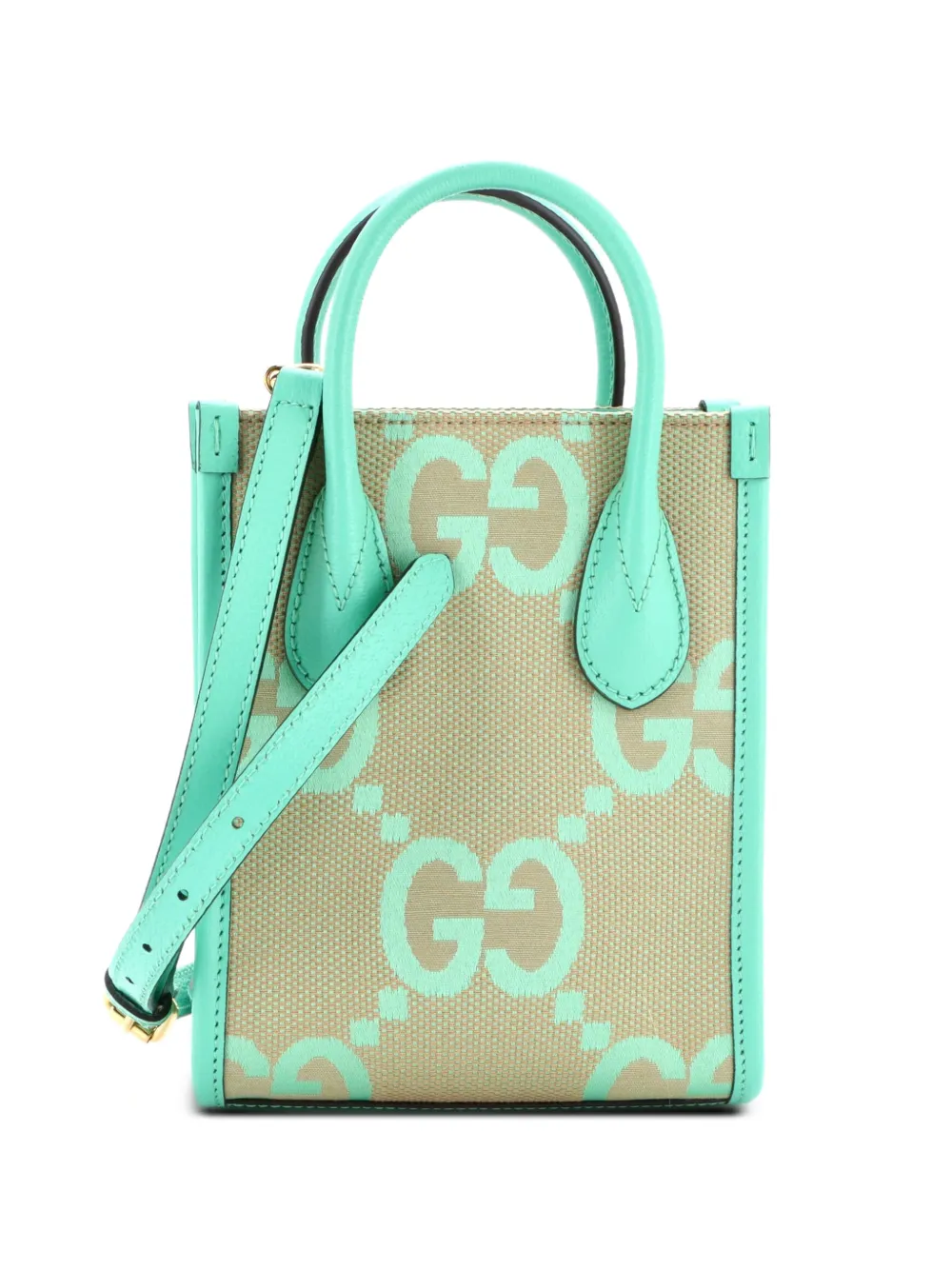 Gucci Pre-Owned Borsa a tracolla Jumbo mini in tela GG - Verde