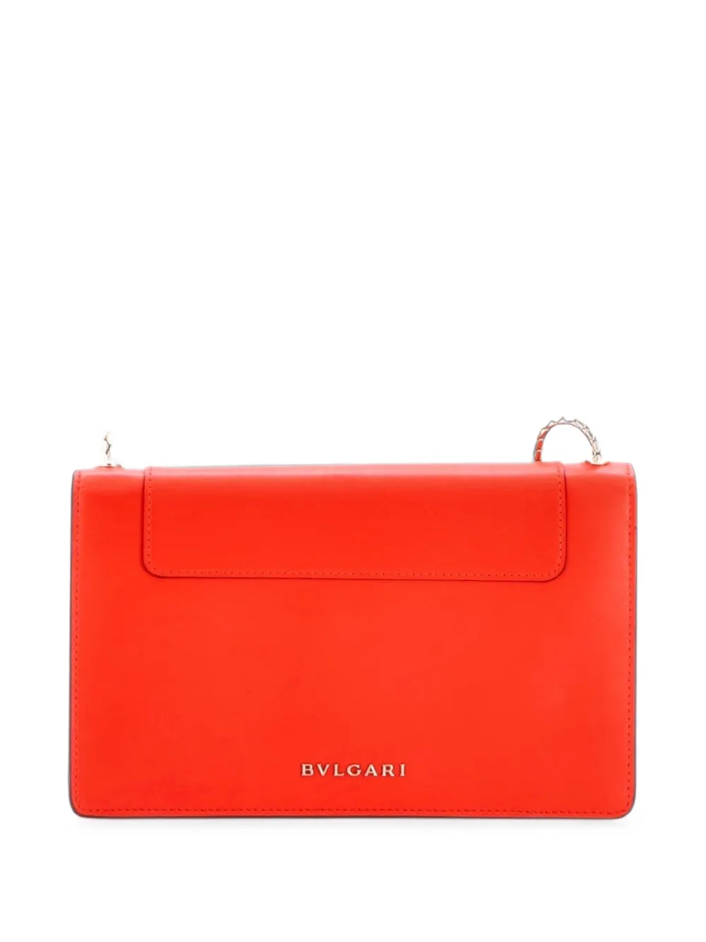 Bvlgari Pre-Owned Serpenti Forever Wallet on Chain Leather Small crossbody bag - Rot