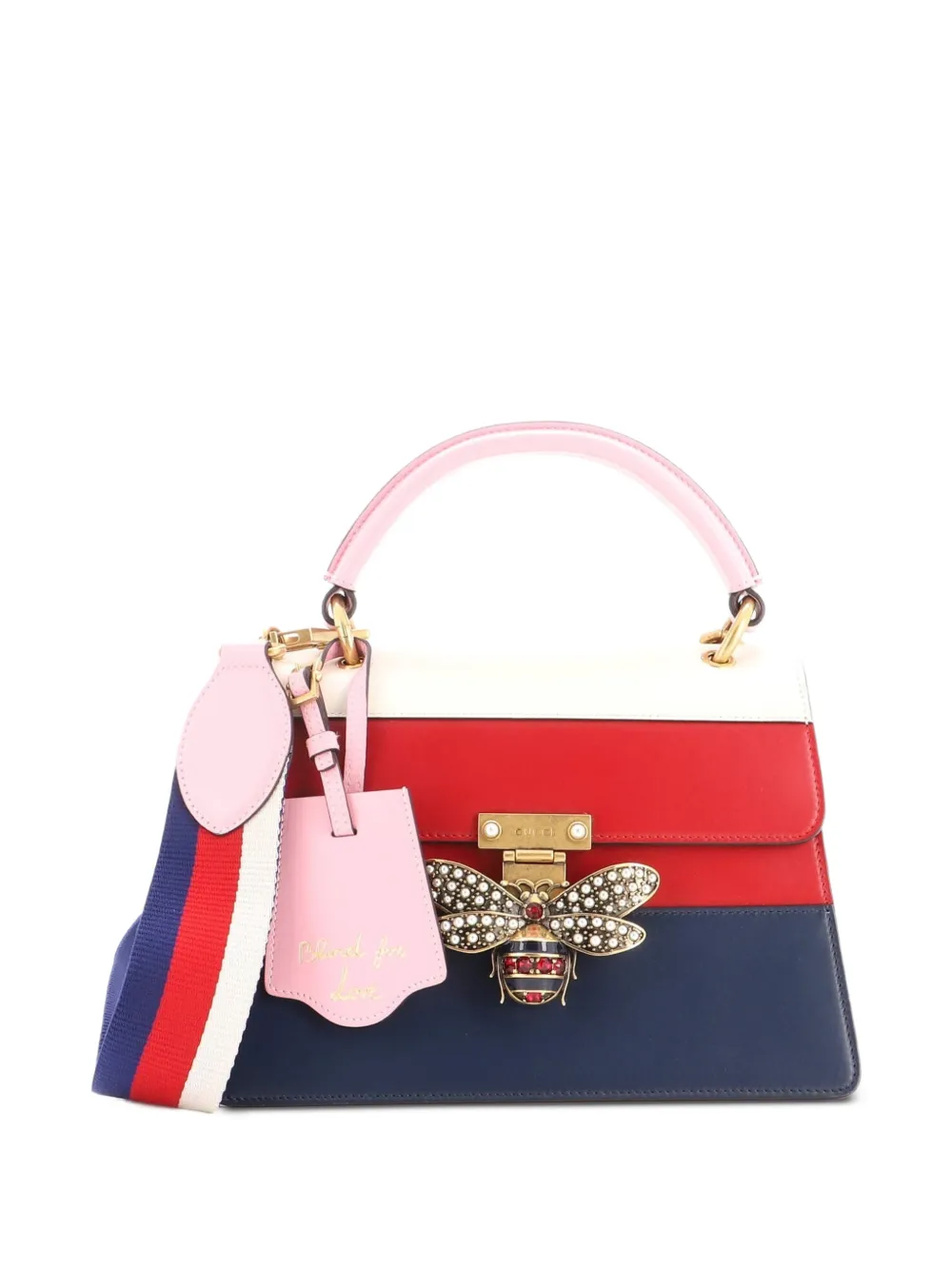 Gucci Pre-Owned Borsa a tracolla Queen Margaret piccola in pelle con manico - Blu