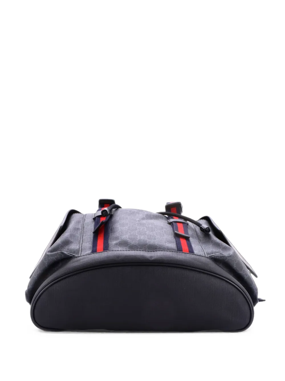 Gucci Pre-Owned Double Pocket Buckle GG Coated Canvas Large backpack - Schwarz