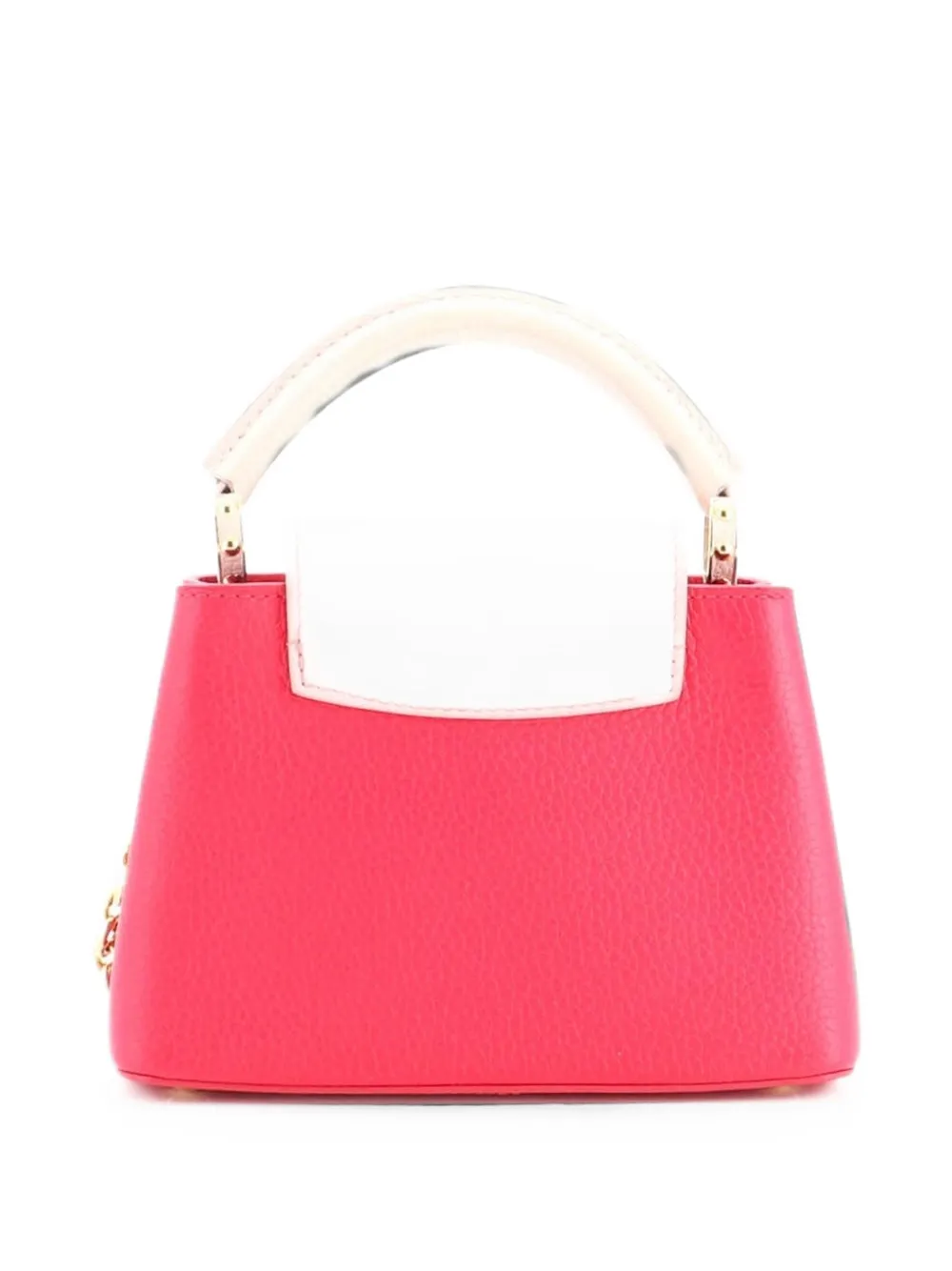 Louis Vuitton Pre-Owned Flower Chain Capucines Bag Leather Mini satchel - Rosa