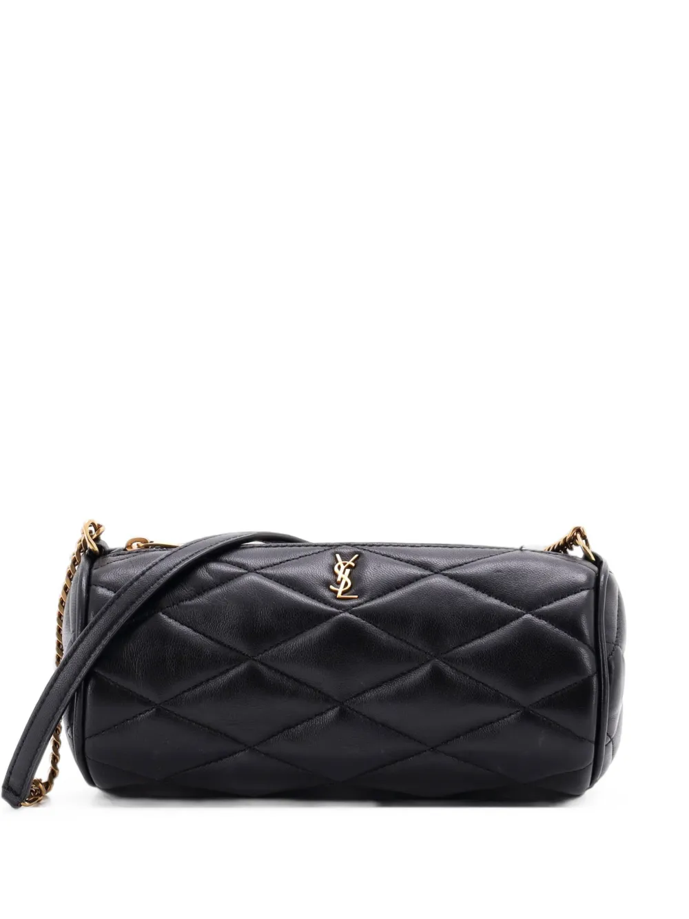 Saint Laurent Pre-Owned Mini Sade Tube Schultertasche aus gestepptem Leder - Schwarz
