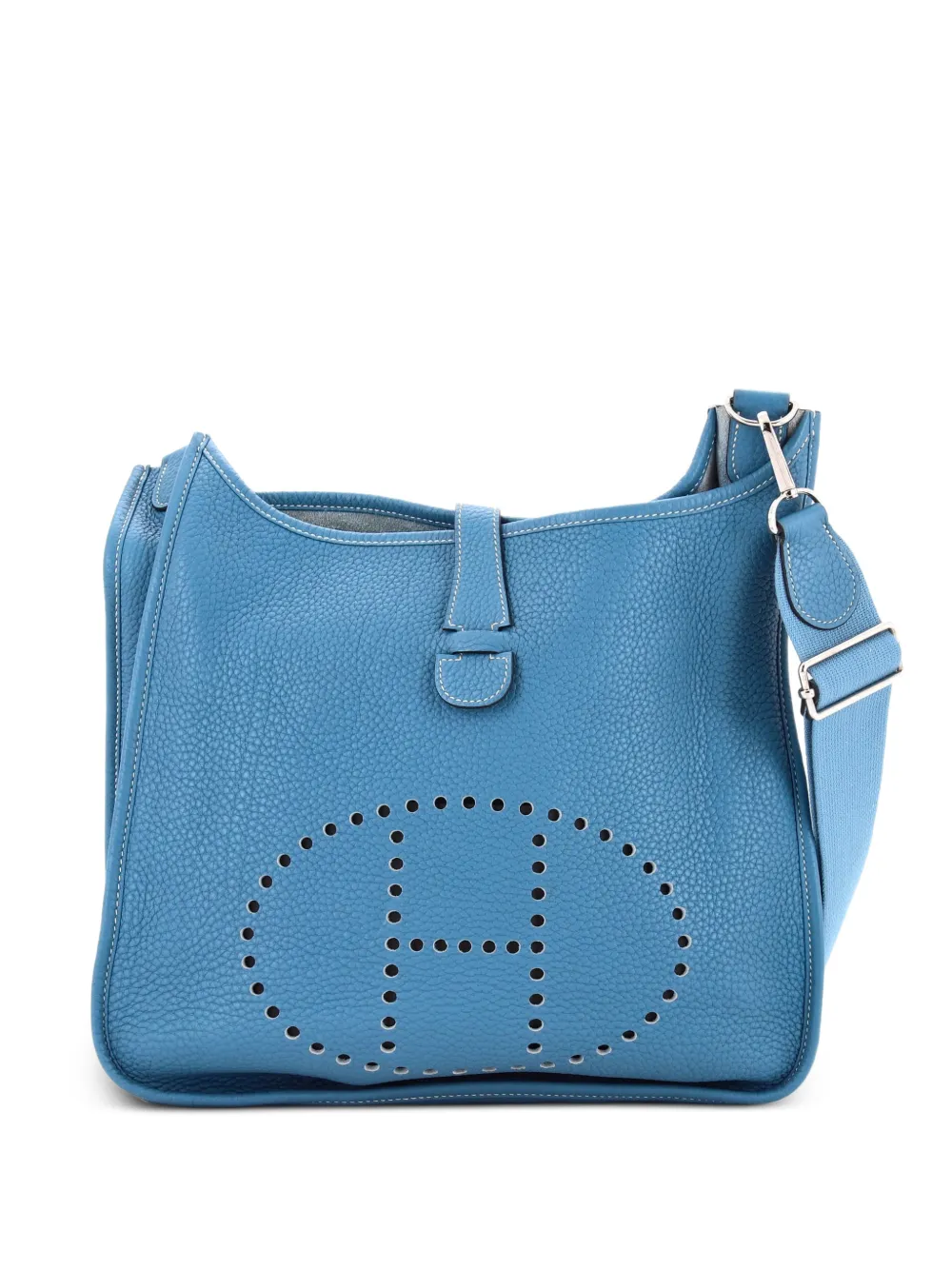 Hermès Pre-Owned Evelyne Bag Gen III Clemence GM crossbody bag - Blu