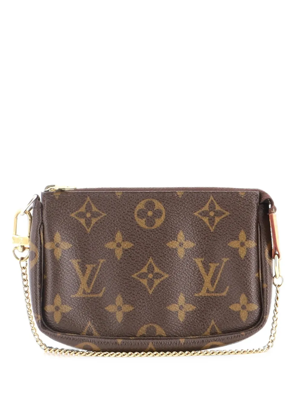 Louis Vuitton Pre-Owned Pochette Accessoires Monogram Canvas Mini clutch bag - Braun
