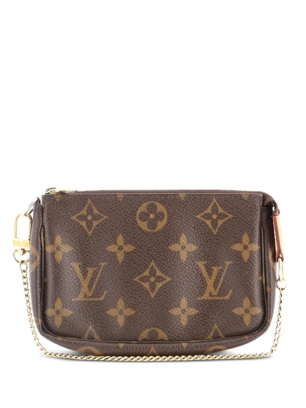 Louis Vuitton Pre-Owned Pochette Accessoires Monogram Canvas Mini clutch bag - Braun