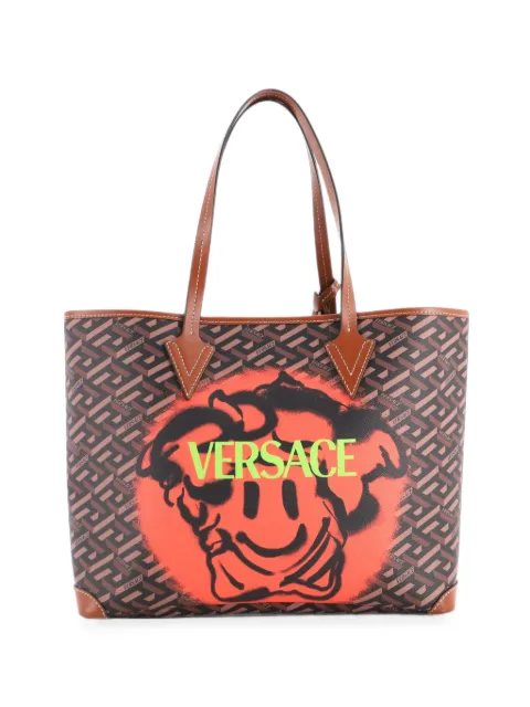 Versace Pre-Owned Shopping Printed La Greca Signature Coated Canvas Medium tote bag