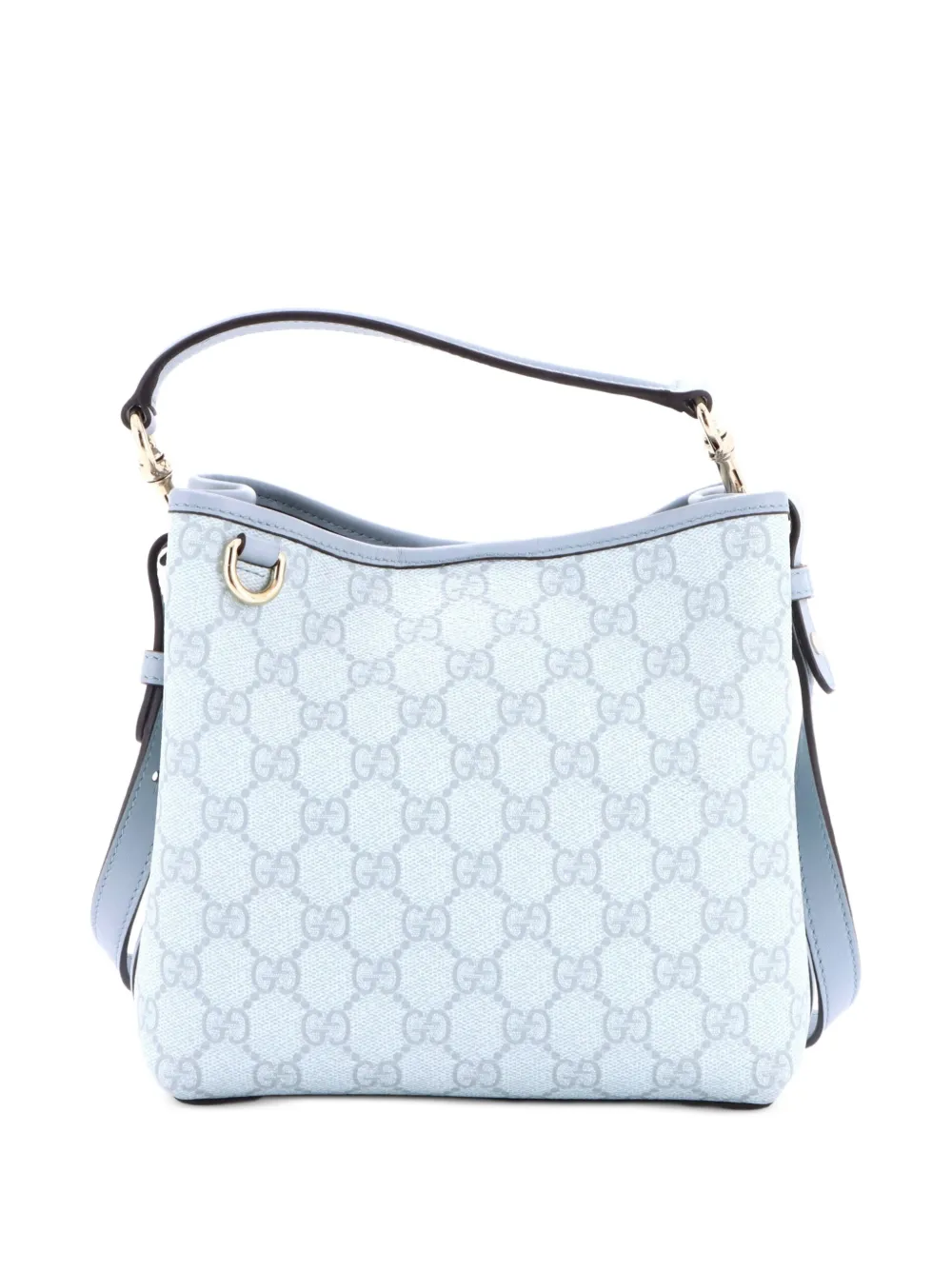 Gucci Pre-Owned GG Emblem GG Coated Canvas Small bucket bag - Blu