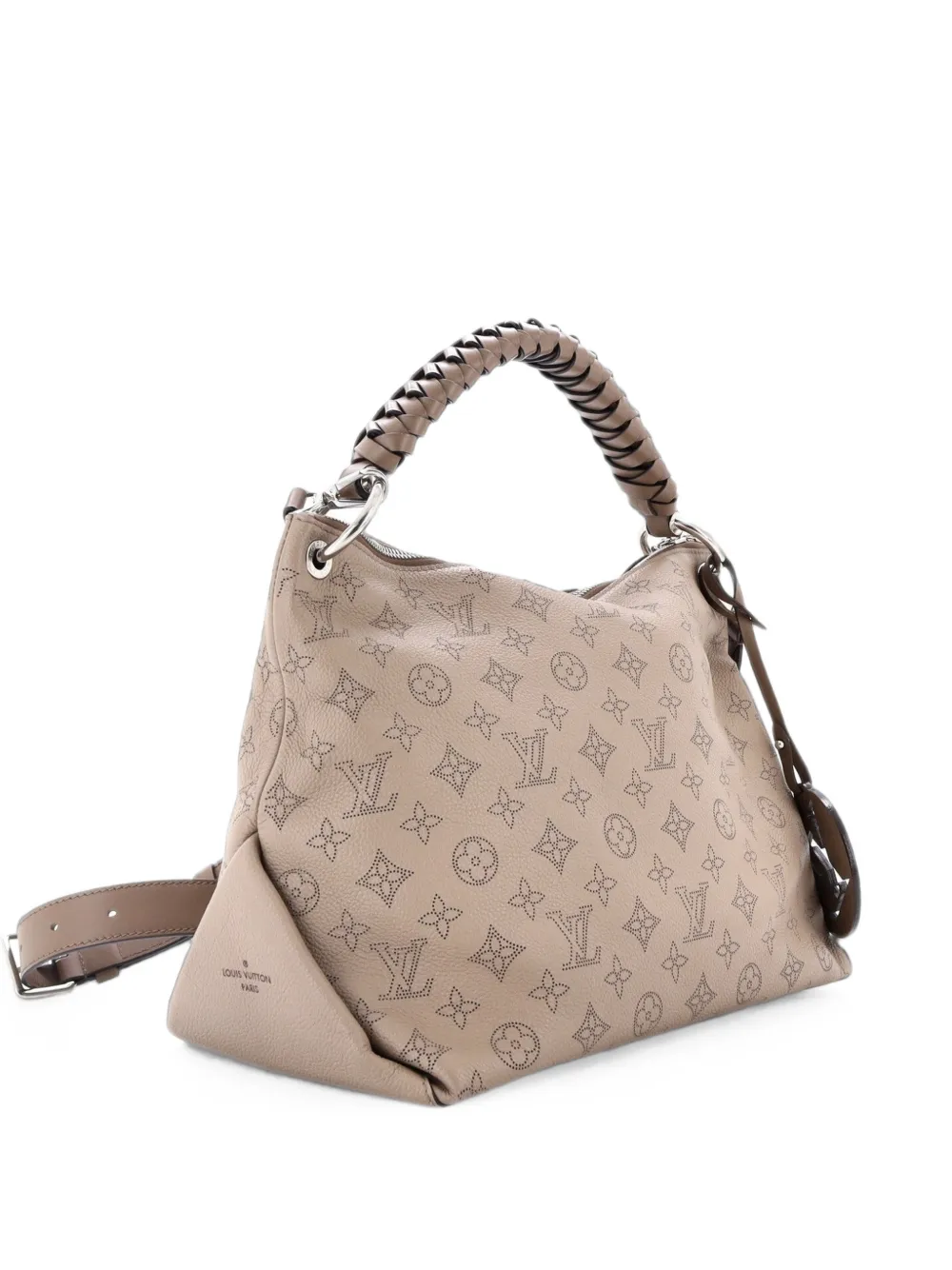 Louis Vuitton Pre-Owned Braided Handle Beaubourg Mahina Leather MM hobo bag - Marrone