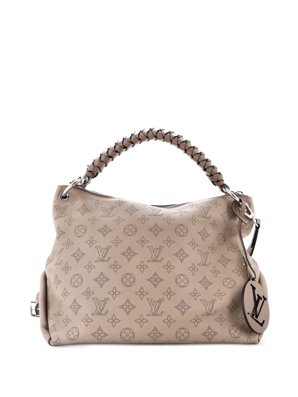 Louis Vuitton Pre-Owned Braided Handle Beaubourg Mahina Leather MM hobo bag - Marrone