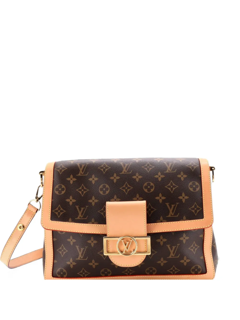 Louis Vuitton Pre-Owned Borsa a spalla Dauphine Soft GM in tela Monogram - Marrone