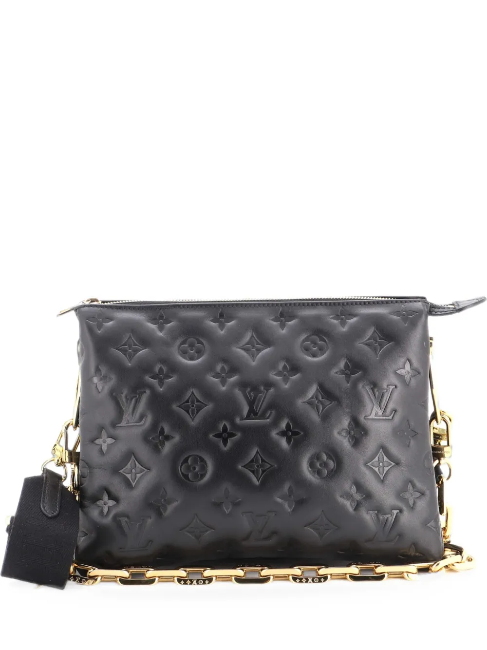 Louis Vuitton Pre-Owned Coussin Bag Monogram Embossed Lambskin PM crossbody bag - Schwarz