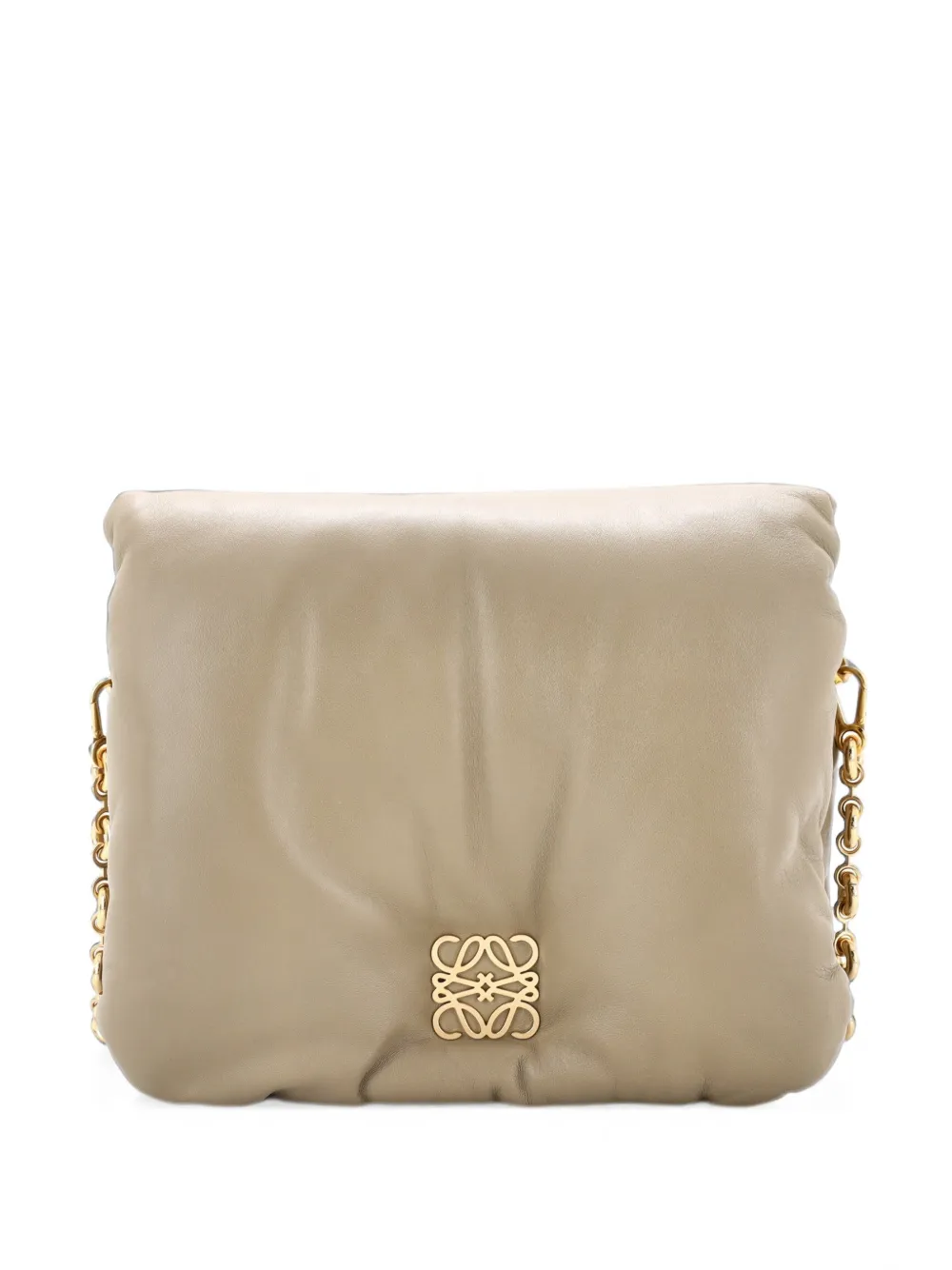 Loewe Pre-Owned Goya Puffer Bag Leather Medium shoulder bag - Grün