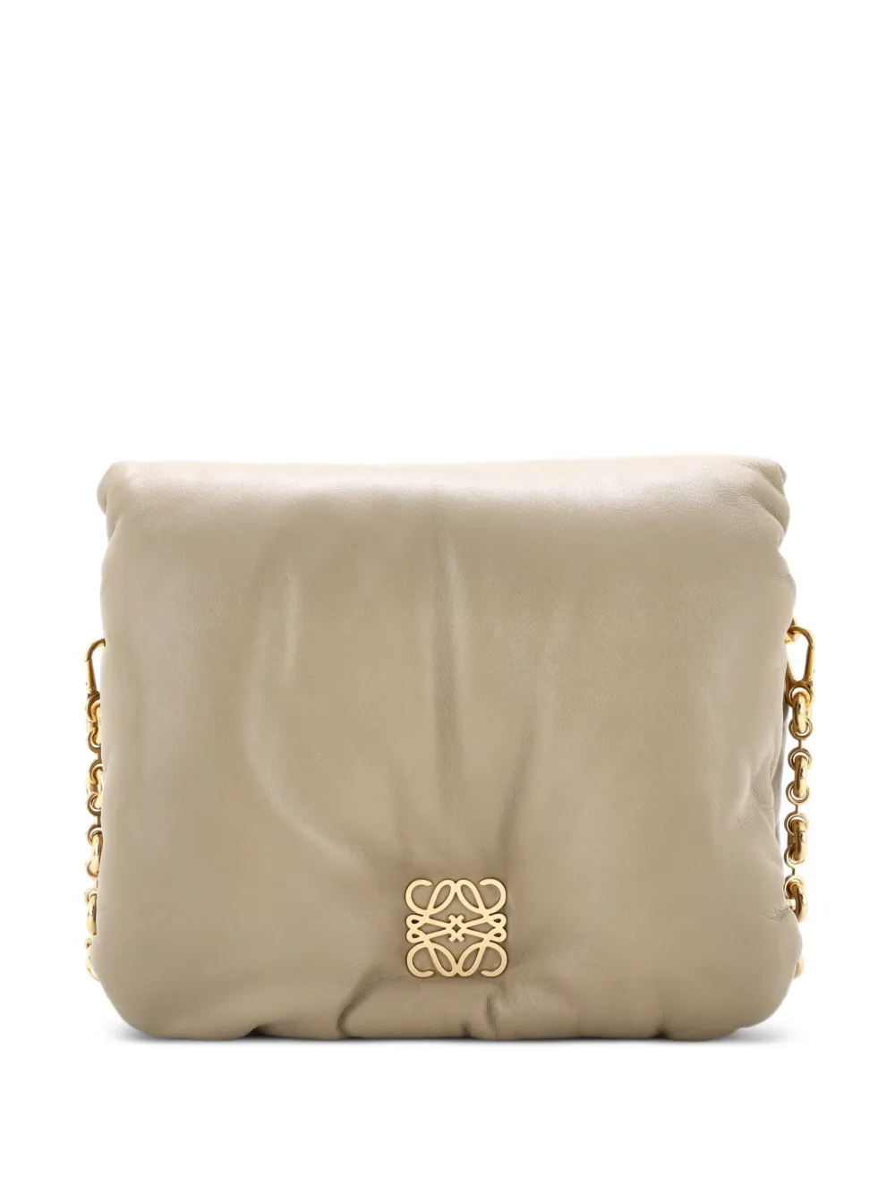 Loewe Pre-Owned Goya Puffer Bag Leather Medium shoulder bag - Verde