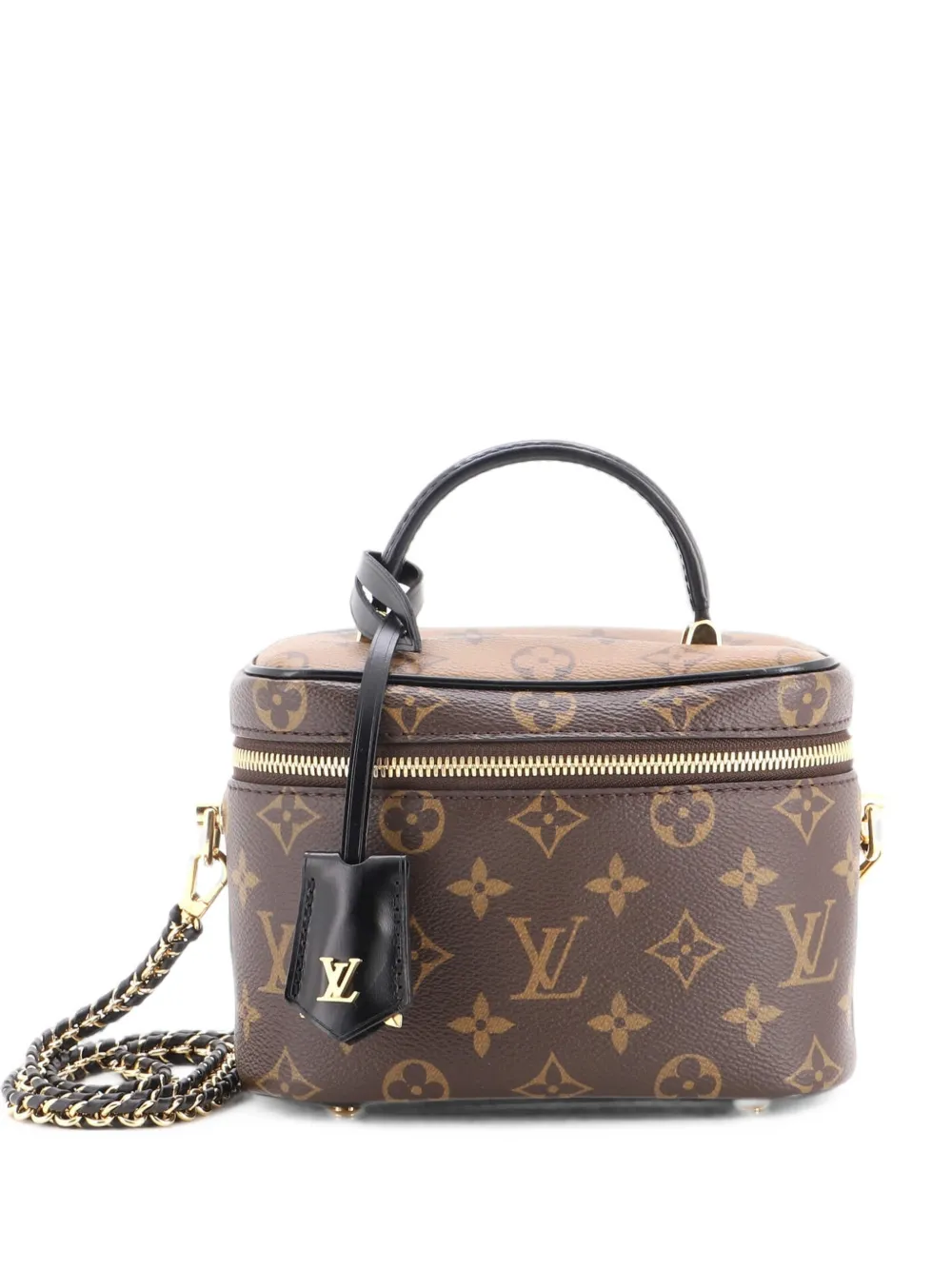 Louis Vuitton Pre-Owned Borsa a tracolla Vanity PM in tela Reverse Monogram - Marrone