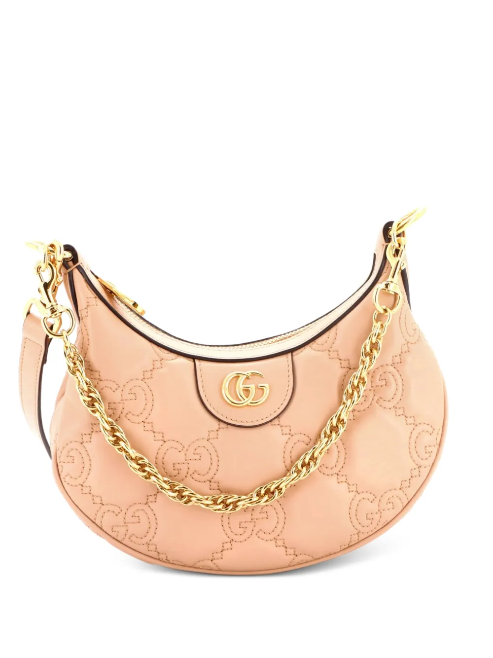 Gucci Pre-Owned Half Moon Hobo GG Matelasse Leather Mini shoulder bag - Toni neutri