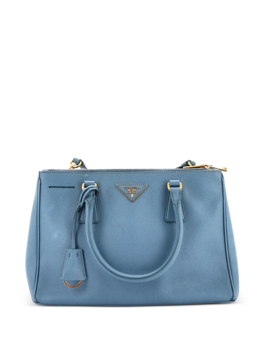 Prada Pre-Owned Galleria Double Zip Saffiano Leather Small tote bag - Blu