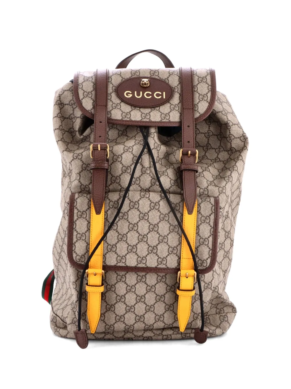 Gucci Pre-Owned Zaino Courrier Soft GG grande - Marrone