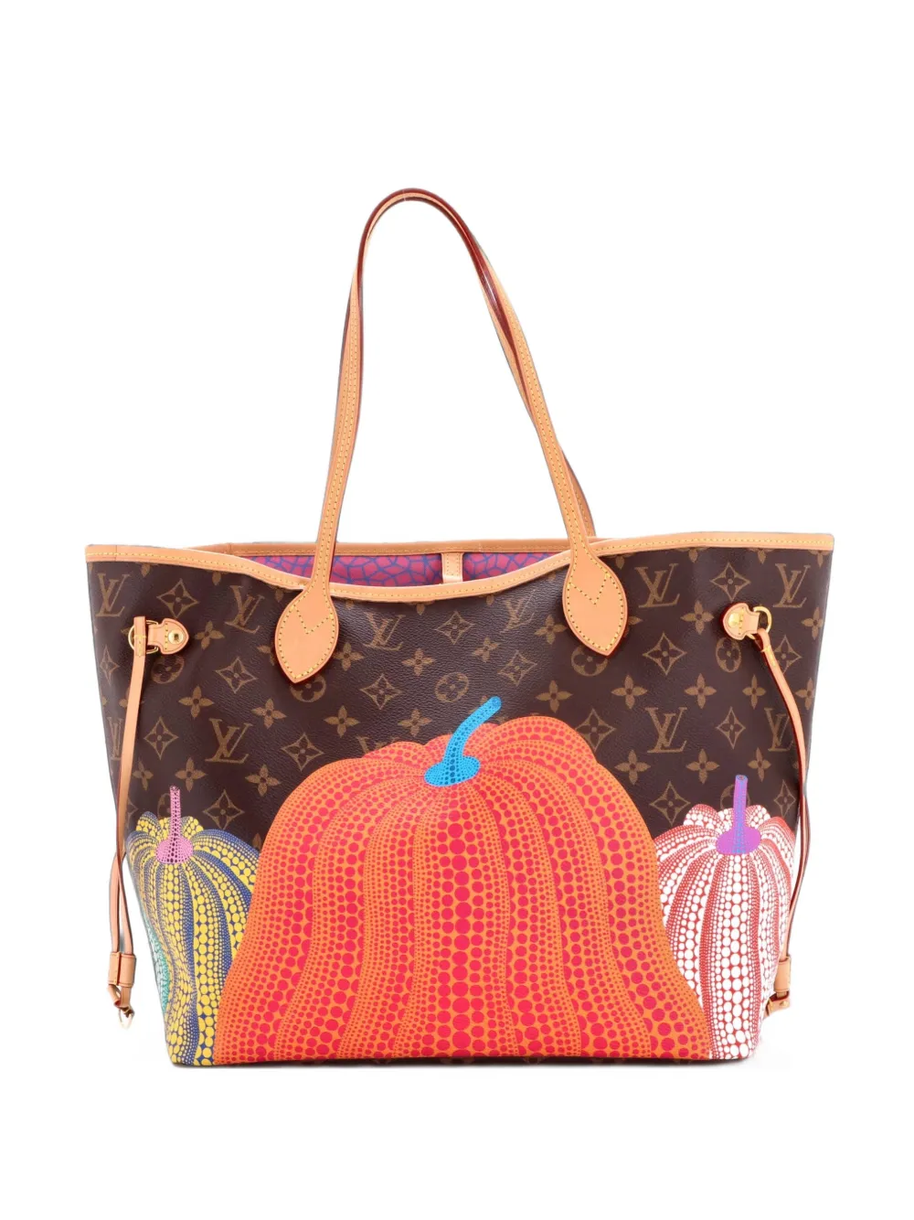 Louis Vuitton Pre-Owned Neverfull NM Yayoi Kusama Pumpkins Monogram Canvas MM tote bag - Marrone