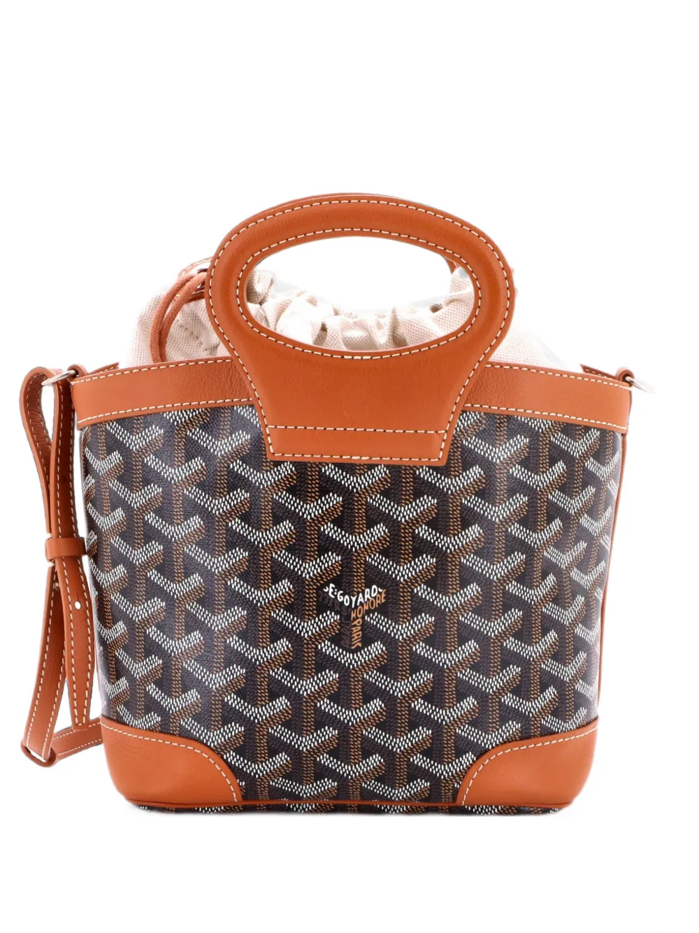 Goyard Pre-Owned Mini Beluga Tote Bag aus beschichtetem Canvas - Braun
