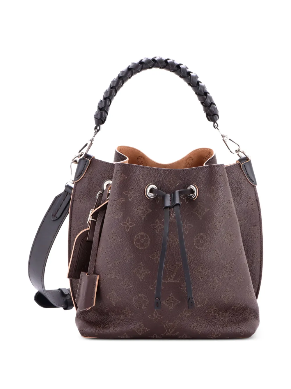 Louis Vuitton Pre-Owned Muria Mahina Leather bucket bag - Braun