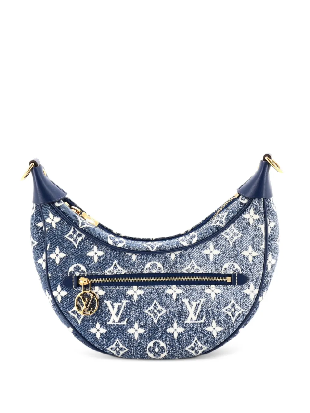 Louis Vuitton Pre-Owned sac à main Loop Handbag à motif monogrammé en jacquard - Bleu