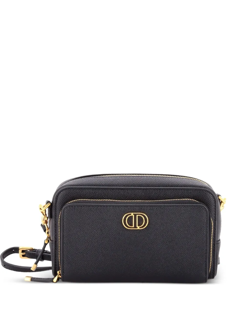 Christian Dior Pre-Owned Caro Double Pouch Leather crossbody bag - Nero